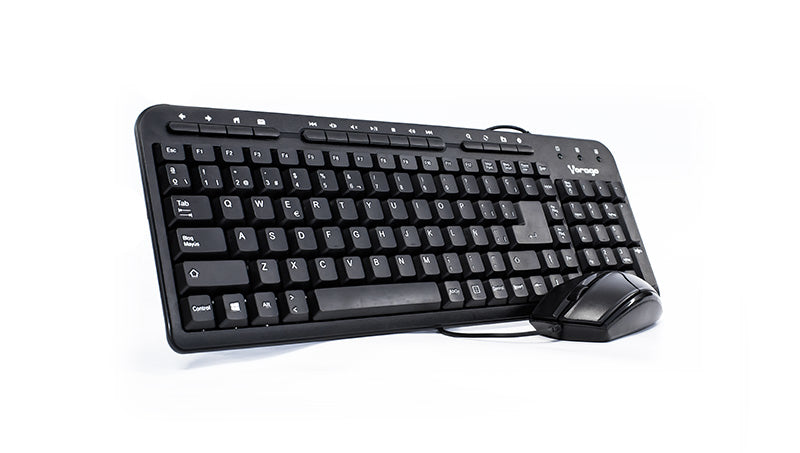 Kit Teclado y Mouse VORAGO KM-105 Estándar 104 teclas - Negro, 1000 DPI Kit Teclado y Mouse VORAGO KM-105 Estándar 104 teclas - Negro, 1000 DPI